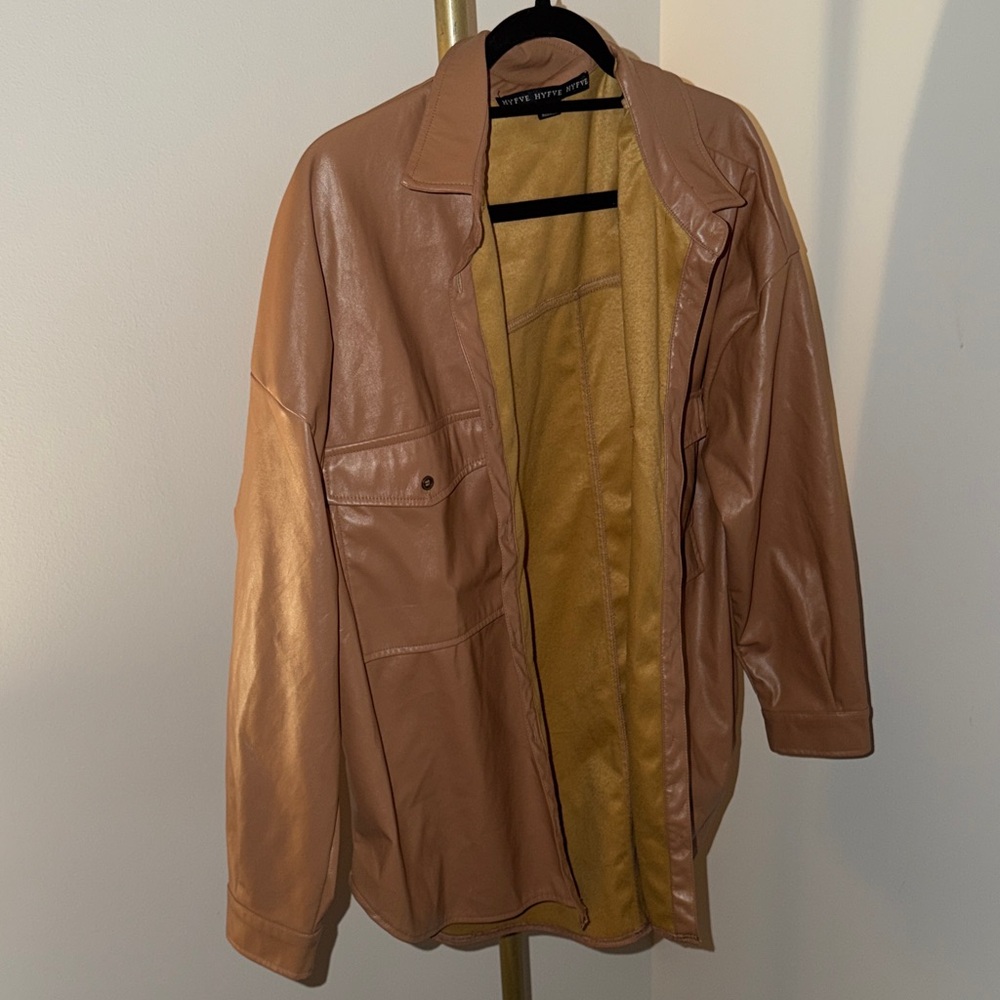 Tan Shirt Jacket